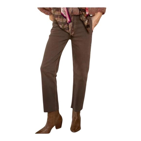 Re/Done NWT 90’s High Rise Loose Fit Button Fly Jeans Washed Chocolate Size 25 - Picture 9 of 10